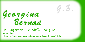 georgina bernad business card